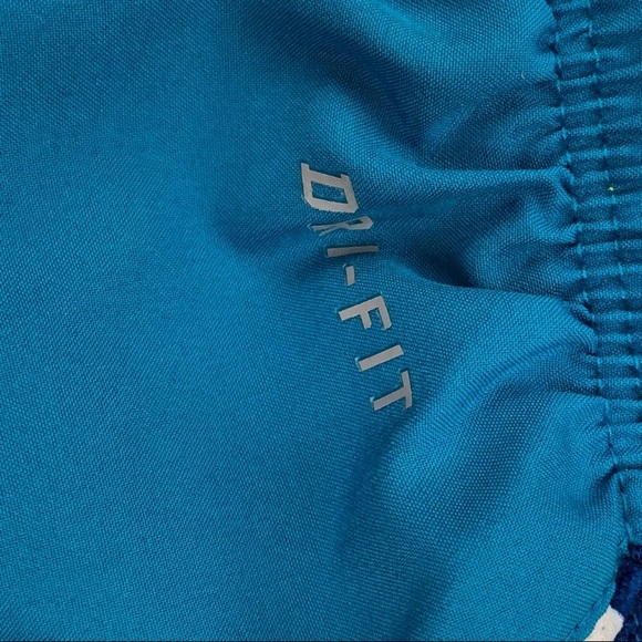 Nike Dry Fit Running Shorts + Brief Electric Blue - Picture 7 of 8